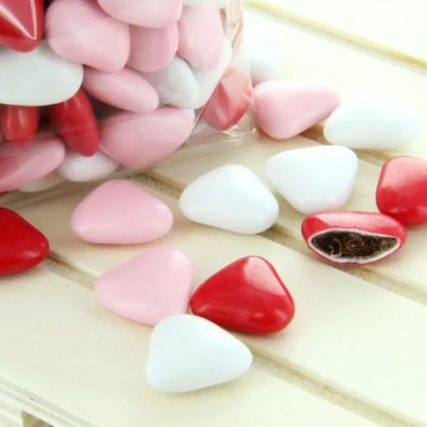 Badaboum Drag Es Coeur Chocolat Assorti Rouge Rose Et Blanc X 500Gr