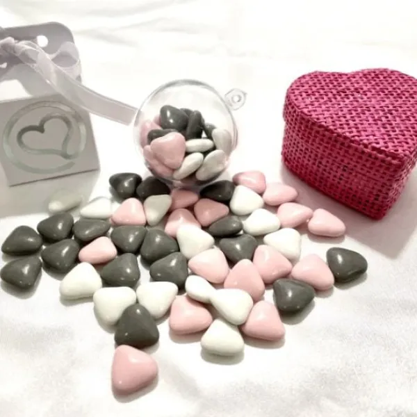 Badaboum Drag Es Coeur Chocolat Assorti Blanc Rose Gris X 500Gr