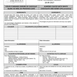 Badaboum Dragees Coeur D'Amande Miel X 500Gr