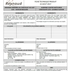 Badaboum Dragees Coeur D'Amande Reglisse X 500Gr