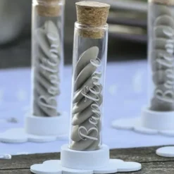 Eprouvette A Dragees Bapt Me En Verre 10Cm Theme Bapteme