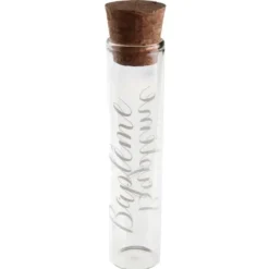 Eprouvette A Dragees Bapt Me En Verre 10Cm Theme Bapteme