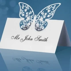 Badaboum Etiquette Marque Place Avec Papillon X10 Pi Ces