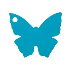 Badaboum Etiquette Marque Place Papillon Turquoise X10 Pi Ces