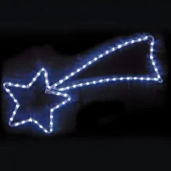 Badaboum Etoile Lumineuse Filante Solaire Blanche Sale