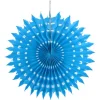 Clearance Eventail Dentelle Turquoise 20Cm X 2 Pi Ces Theme Dentelle