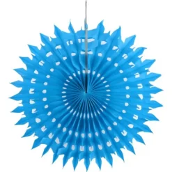 Clearance Eventail Dentelle Turquoise 20Cm X 2 Pi Ces Theme Dentelle