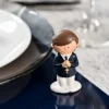 Figurine Communion Gar On Noir X 2 Pi Ces Theme Communion