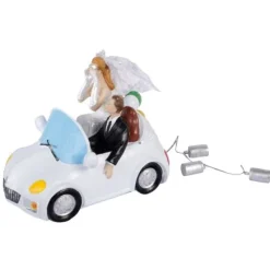 Badaboum Figurine Du Couple De Mari S Dans Voiture D Capotable