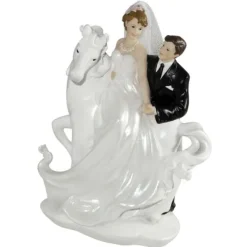 Badaboum Figurine Mariage Romantique Sur Cheval
