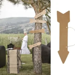 Badaboum Fleche Signaletique Mariage Kraft