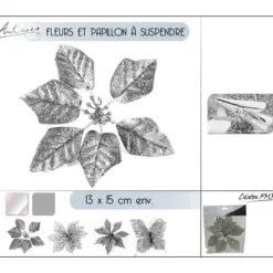 Badaboum Fleur Papillon Blanc Suspendre Pour Sapin De Noel Outlet