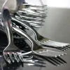 Badaboum Fourchette Argent Plastique Inox X 50 Pi Ces
