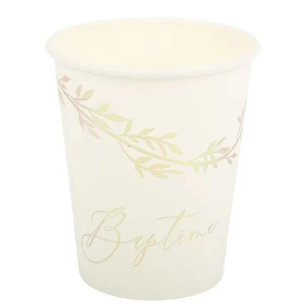 Hot Gobelet En Carton Bapt Me X 8 Pi Ces Theme Bapteme