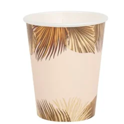 New Gobelet En Carton Palm Leaf X 8 Pi Ces Theme Cinema