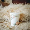 Badaboum Gobelet En Carton Theme Peony Vegetal X 8 Pi Ces