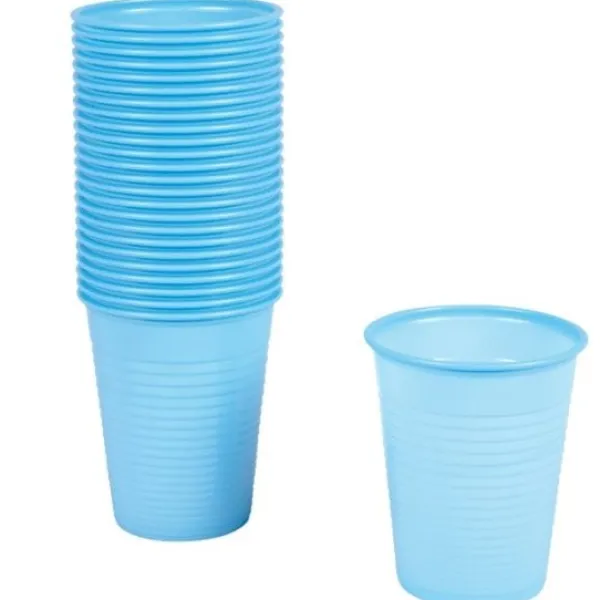 Discount Gobelet En Plastique Bleu Ciel R Utilisable X 25 Pi Ces Theme Eco-Responsable