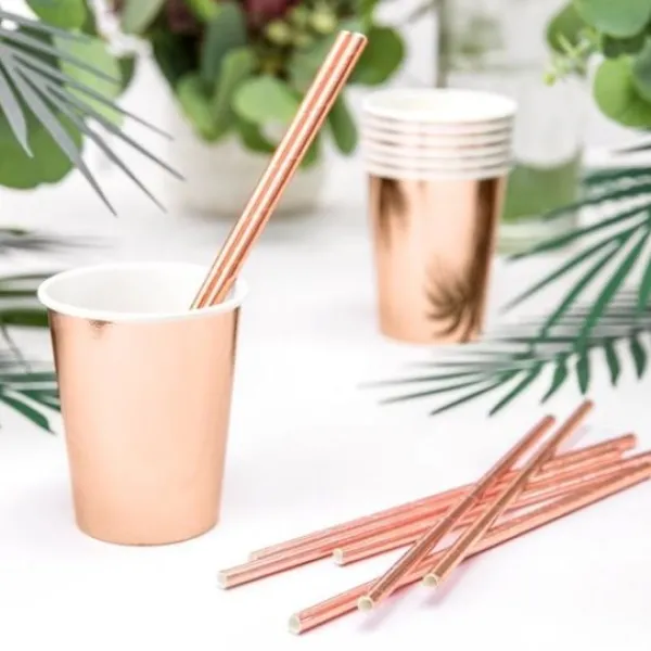 Badaboum Gobelet Rose Gold Paillet En Carton X10 Pi Ces