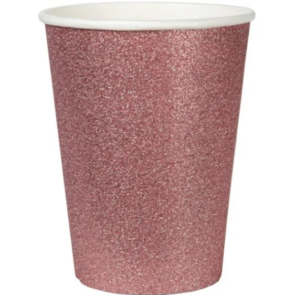 Badaboum Gobelet Rose Gold Paillet En Carton X10 Pi Ces