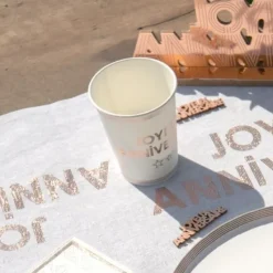 Discount Gobelets En Carton Joyeux Anniversaire Rose Gold 27 Cl X10 Pi Ces Theme Joyeux Anniversaire