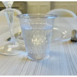 Hot Gobelets Plastique Diamant Transparent R Utilisable X 25 Pi Ces Theme Eco-Responsable