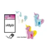 Clearance Gomme Licorne 9Cm Theme Licorne