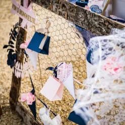 Badaboum Grand Cadre Mariage Grillage Ecorce De Bois