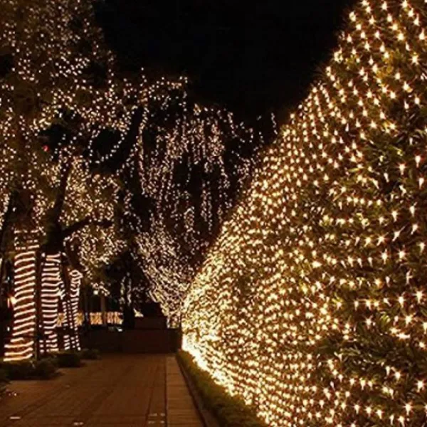 Badaboum Grand Filet Lumineux 384 Led Blanc Chaud Best