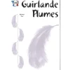 Badaboum Grande Guirlande De Plume Blanche Verticale