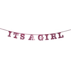 Guirlande Baby Shower Gar On Fille Theme D Co Baby Shower