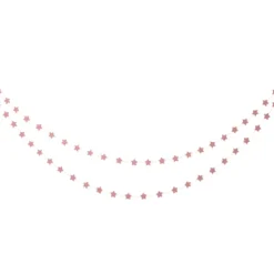 Badaboum Guirlande D Co Etoiles Paillet Es - 5M - Rose Gold