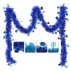 Badaboum Guirlande De Noel Flocon De Neige Bleu Turquoise Clearance