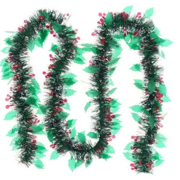 Badaboum Guirlande De Noel Houx Et Baies Discount