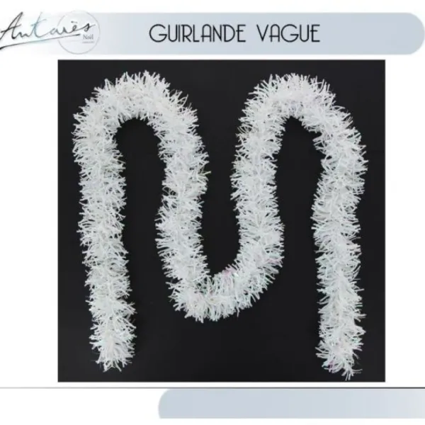 Badaboum Guirlande De Noel Vague Blanc