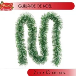 Badaboum Guirlande De Noel Vert Nature Neige Online