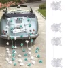 Badaboum Guirlande De Noeuds Blanche En Raphia Pour Voiture Hot