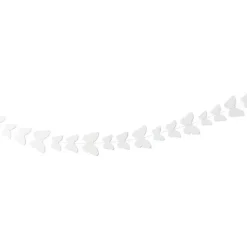 Badaboum Guirlande Deco De Salle Papillon Blanc