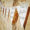 Guirlande Decoration Bapt Me Or Theme Bapteme