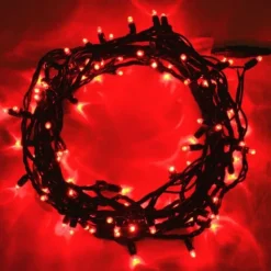 Badaboum Guirlande Electrique De Noel Pas Cher 100 Led Rouge A Pile Hot