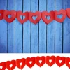 Badaboum Guirlande En Papier Avec Coeur Rouge