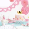 Badaboum Guirlande En Papier Avec Coeur Rose