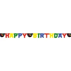 Discount Guirlande Happy Birthday Noir Theme Joyeux Anniversaire