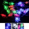 Badaboum Guirlande Lumineuse À Pile 20 Led Flocon De Neige Bleu