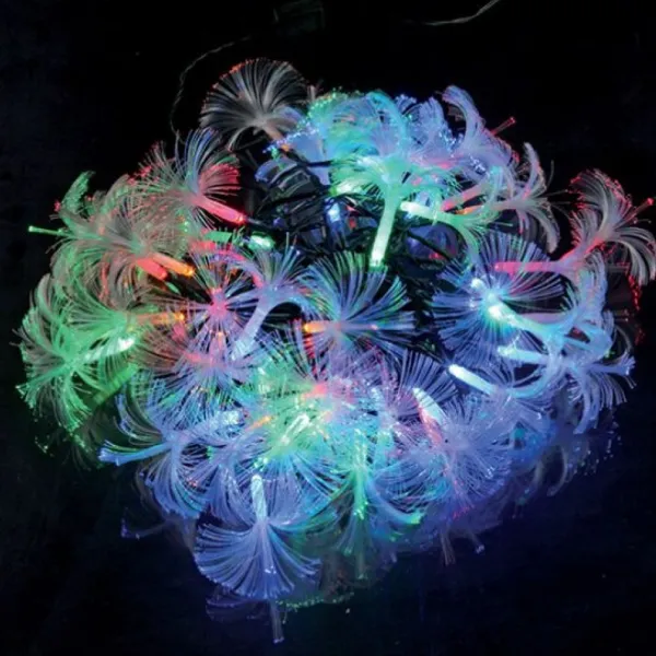 Badaboum Guirlande Lumineuse Fibre Optique 40 Led Multicolore Hot