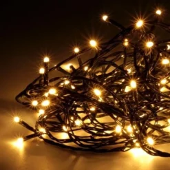 Badaboum Guirlande Lumineuse Noel 100 Led Blanc Chaud A Pile Hot