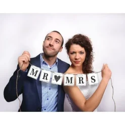 Badaboum Guirlande Mariage Avec Corde Mr Mrs