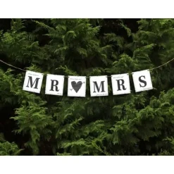 Badaboum Guirlande Mariage Avec Corde Mr Mrs