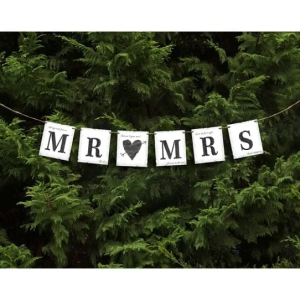 Badaboum Guirlande Mariage Avec Corde Mr Mrs