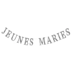 Badaboum Guirlande Mariage Des Jeunes Mari S Argent