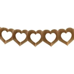 Badaboum Guirlande Mariage En Papier Coeur Kraft